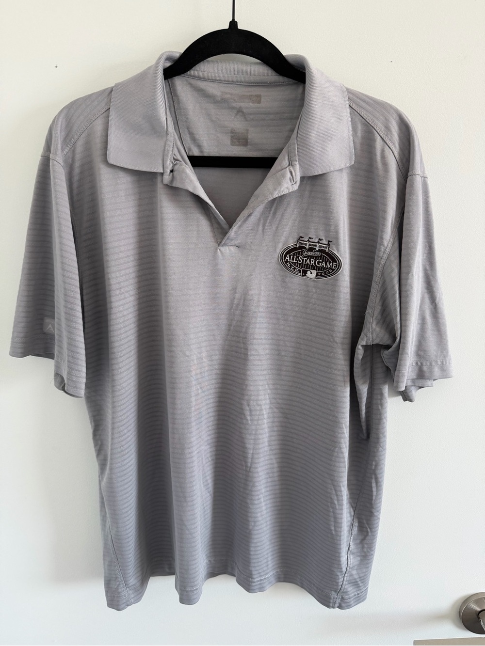 Men's Gray VTG 2008 NYC MLB All-Star Game Polo Shirt